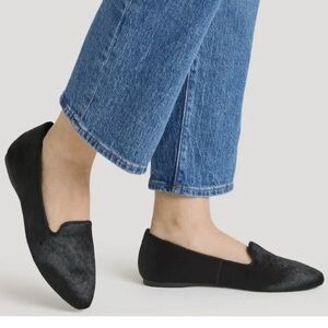 EUC Birdies The Blackbird Calf Hair Loafer Flats Size 10